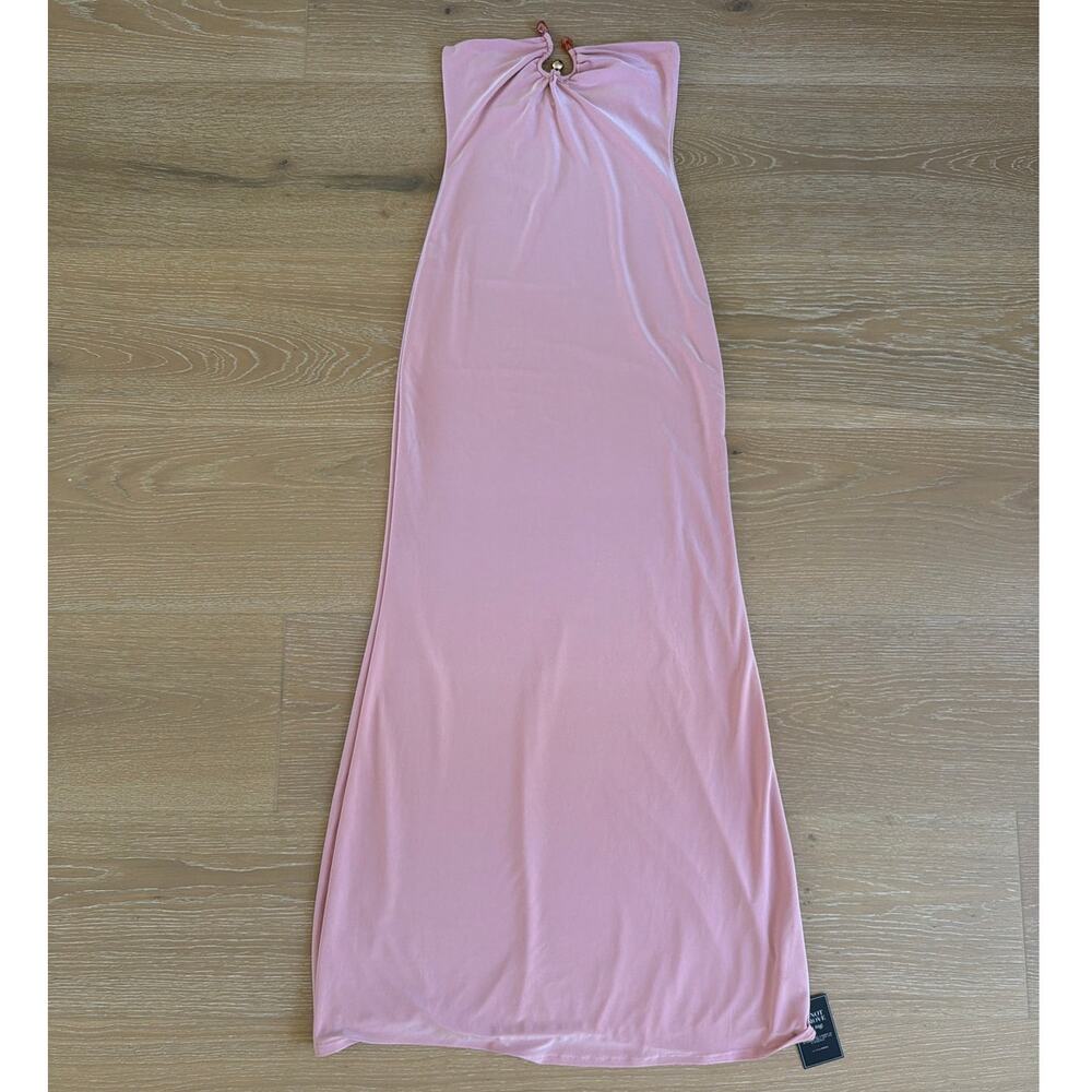 J Lux Label Maxi Dress Strapless Serenity Size S Rose Drift Pink